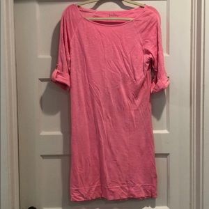 Lily Pulitzer Pima Cotton Hot Pink Dress S